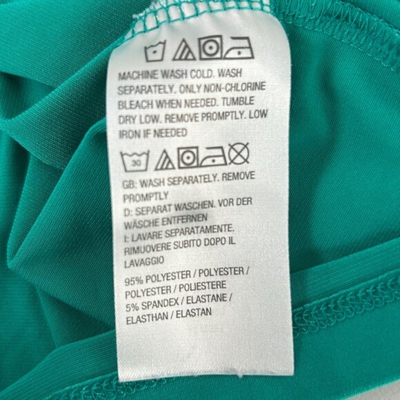 Susan Graver Essentials Liquid Knit Top Size 2X Green Short Sleeve A213552 - Picture 5 of 11